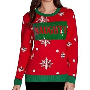 To Be Jolly Naughty/Nice Reversible Sequin Sweater